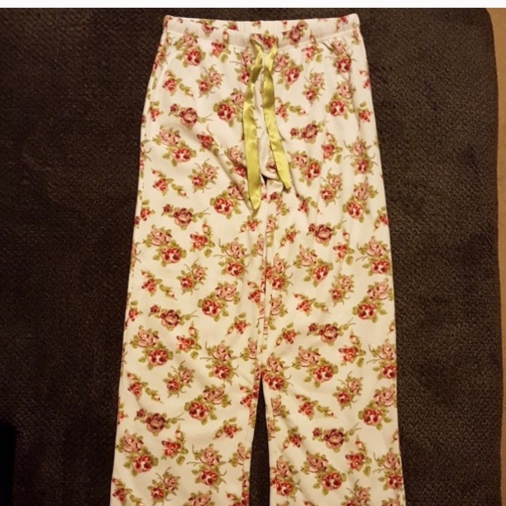 Soft floral pajama pants